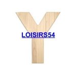 Lettre bois 1,85 cm Y lot de 5 pieces